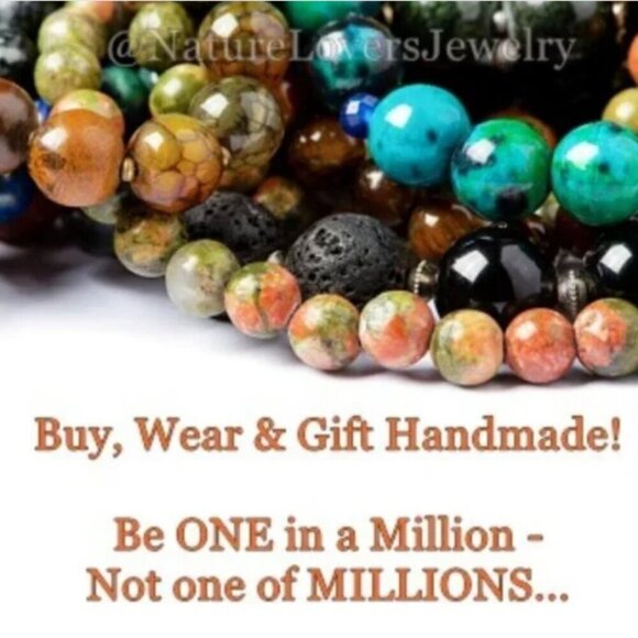 Shop Gifts for Dads!!! Handsome Big Man's Bracelets - Semi-Precious Stone Beads - Picture 8 of 12